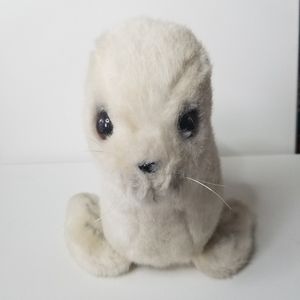 1983‎ Heartline Graphics International White Seal Pup 12" Plush Stuffed Toy